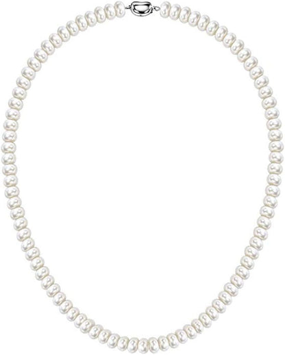 VVS Jewelry hip hop jewelry 7mm-10mm Large Cultured Pearl Necklace