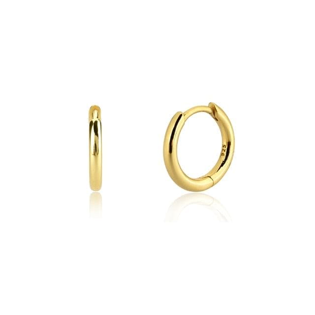 VVS Jewelry hip hop jewelry 7mm Gold VVS Jewelry 925 Sterling Silver Men Hoop Earrings