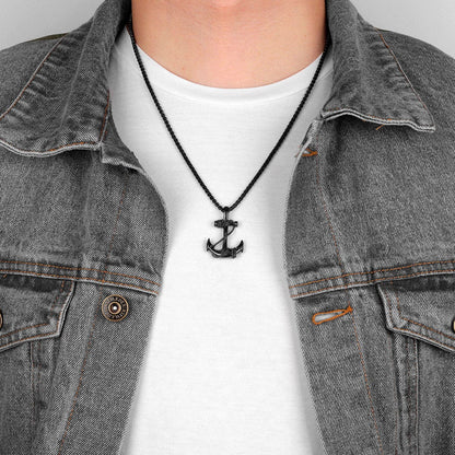 VVS Jewelry hip hop jewelry Anchor Pendant Necklace