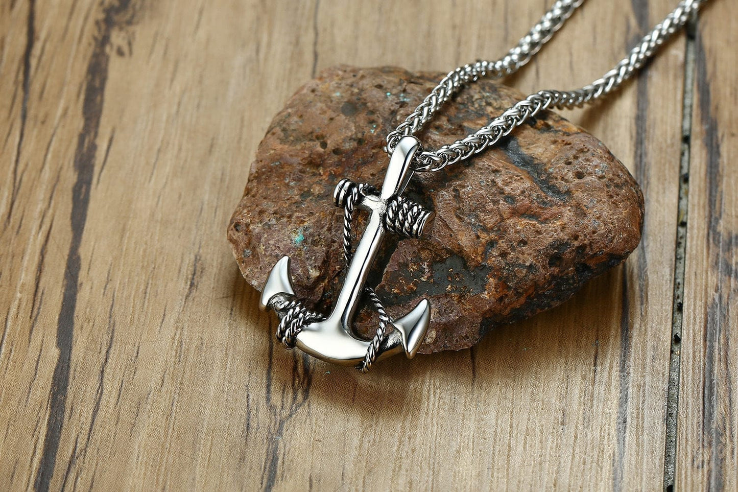 VVS Jewelry hip hop jewelry Anchor Pendant Necklace