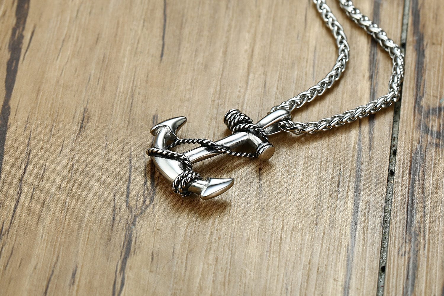 VVS Jewelry hip hop jewelry Anchor Pendant Necklace