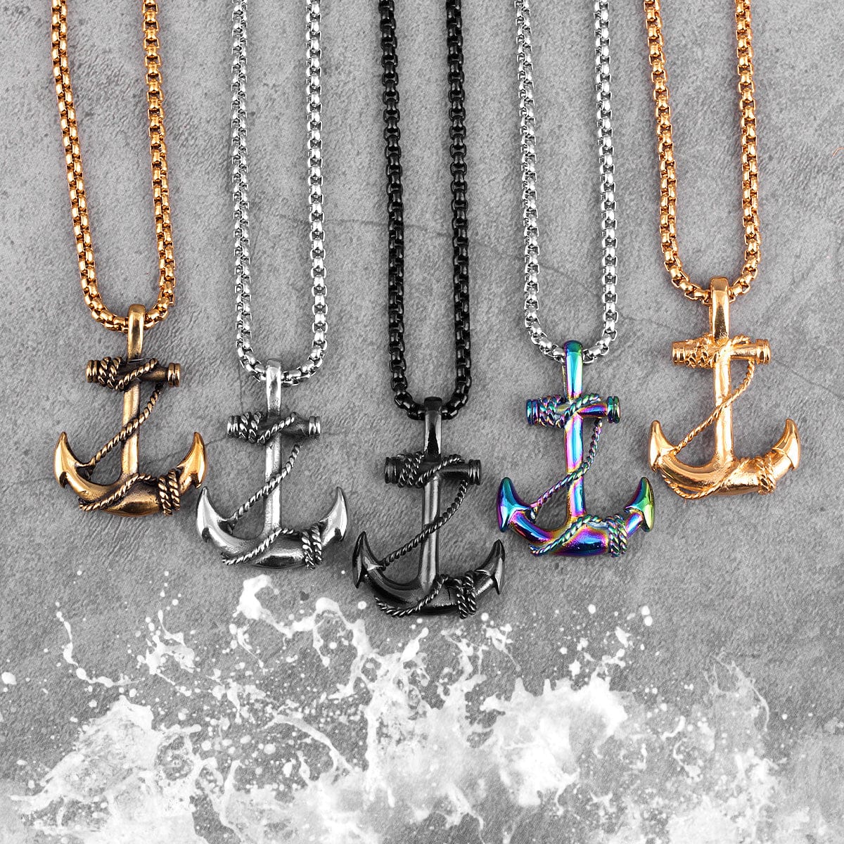 VVS Jewelry hip hop jewelry Anchor Pendant Necklace