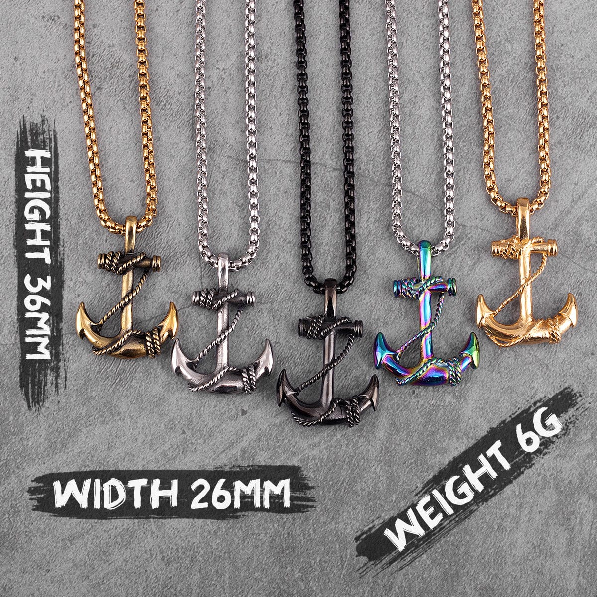 VVS Jewelry hip hop jewelry Anchor Pendant Necklace