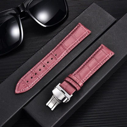 VVS Jewelry hip hop jewelry Bamboo Pattern Leather Watch Strap