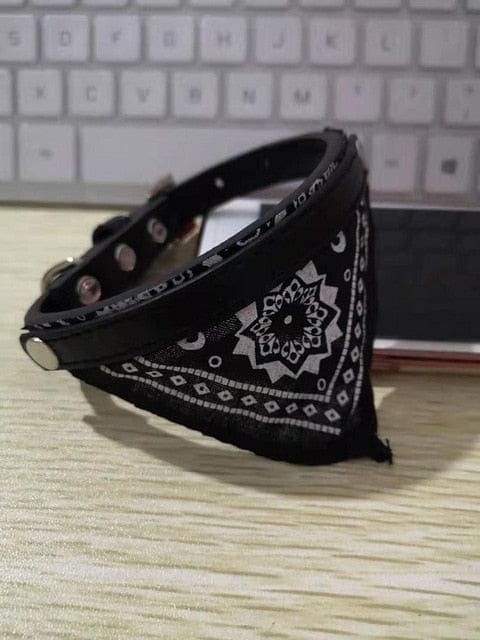 VVS Jewelry hip hop jewelry Black / M Custom Dog/Cat Collar Bandana