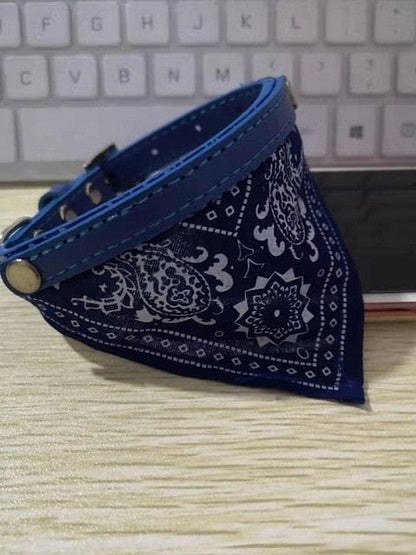 VVS Jewelry hip hop jewelry Blue / S Custom Dog/Cat Collar Bandana