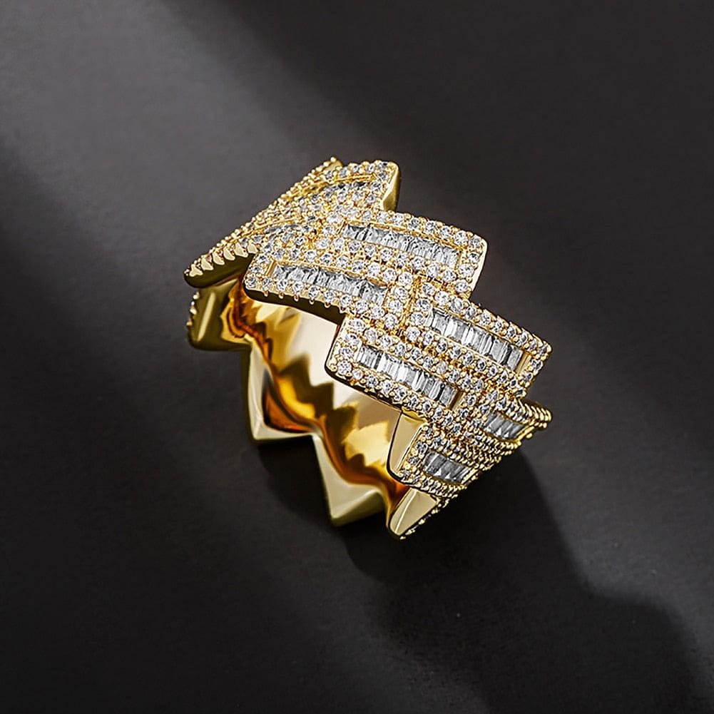 VVS Jewelry hip hop jewelry Boss Baguette Ring