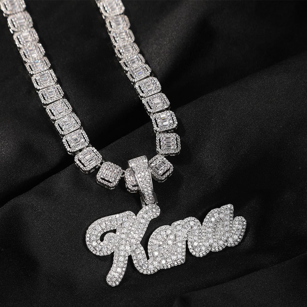 VVS Jewelry hip hop jewelry custom Bling Custom Name Pendant Necklace