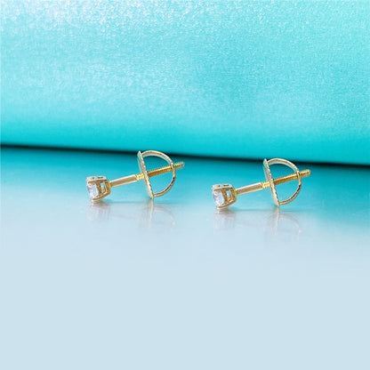 VVS Jewelry hip hop jewelry earrings 10k Solid Gold Moissanite Earrings