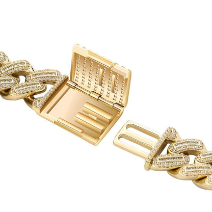 VVS Jewelry hip hop jewelry Exotic Baguette Cuban Chain