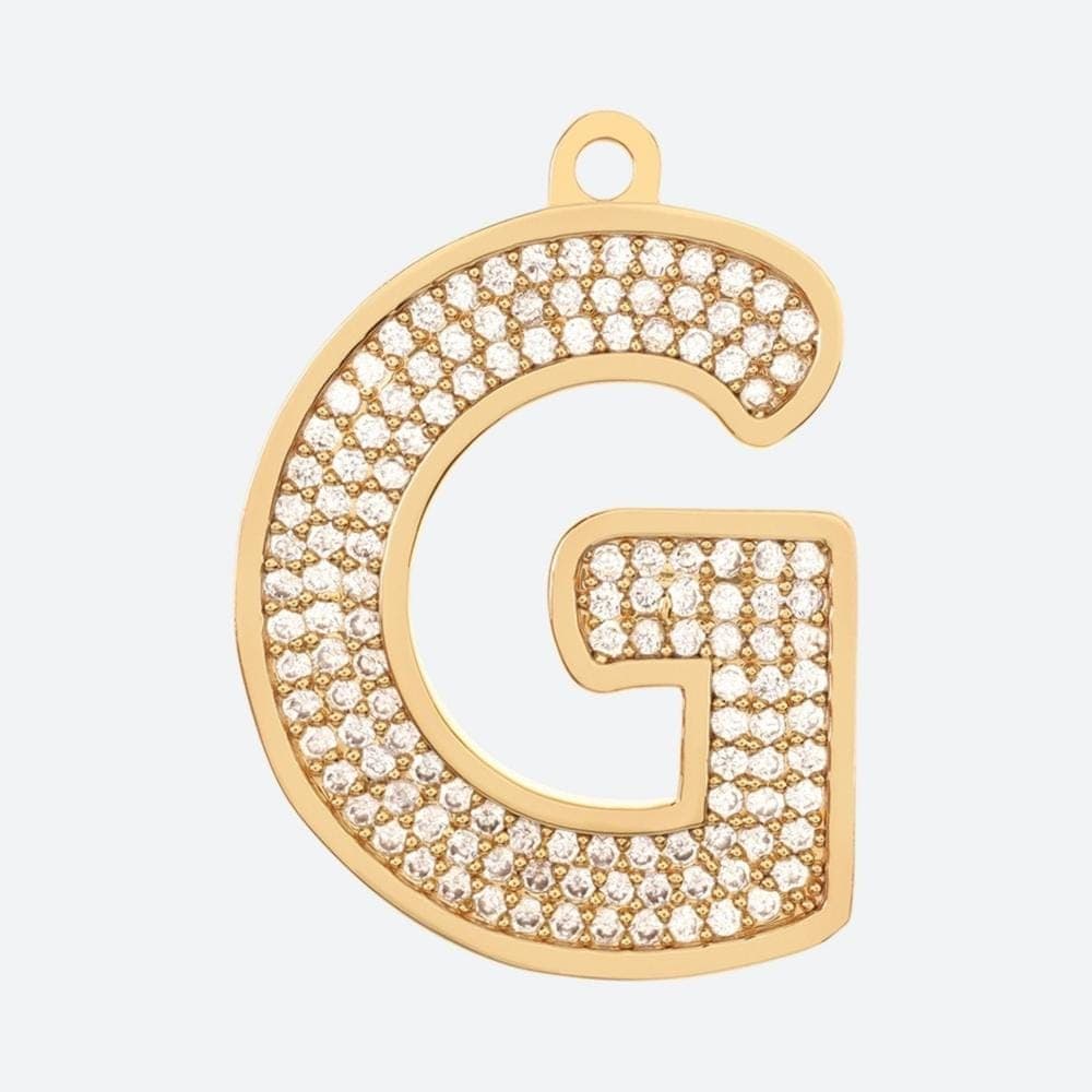 VVS Jewelry hip hop jewelry G Initial Dog Pendant