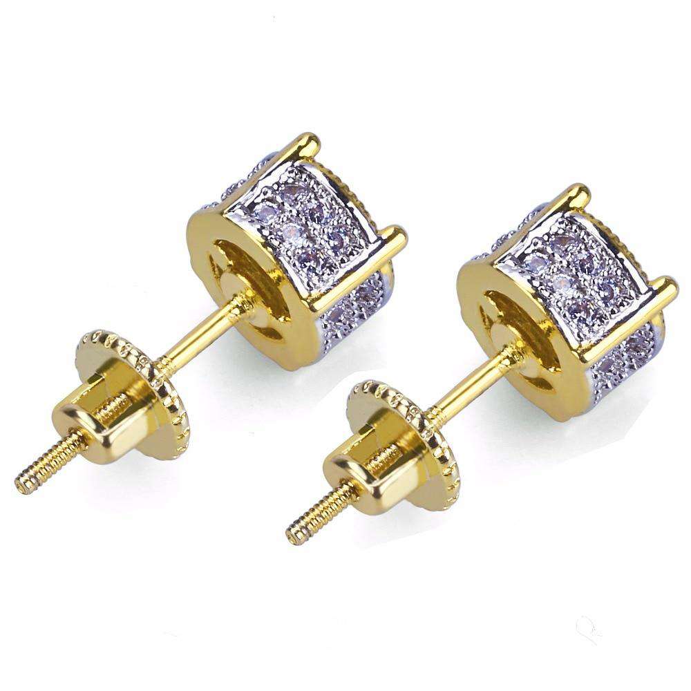 VVS Jewelry hip hop jewelry Gold Stud Earring