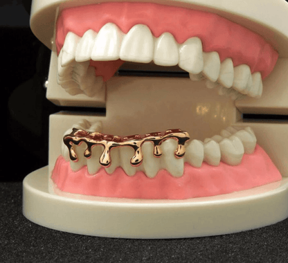 VVS Jewelry hip hop jewelry grillz Rose Gold VVS Jewerly Drip Grillz