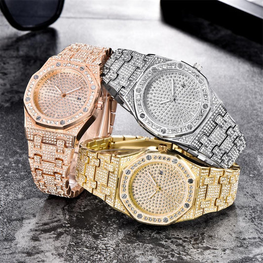 VVS Jewelry hip hop jewelry Iced Bust Down Cali Watch