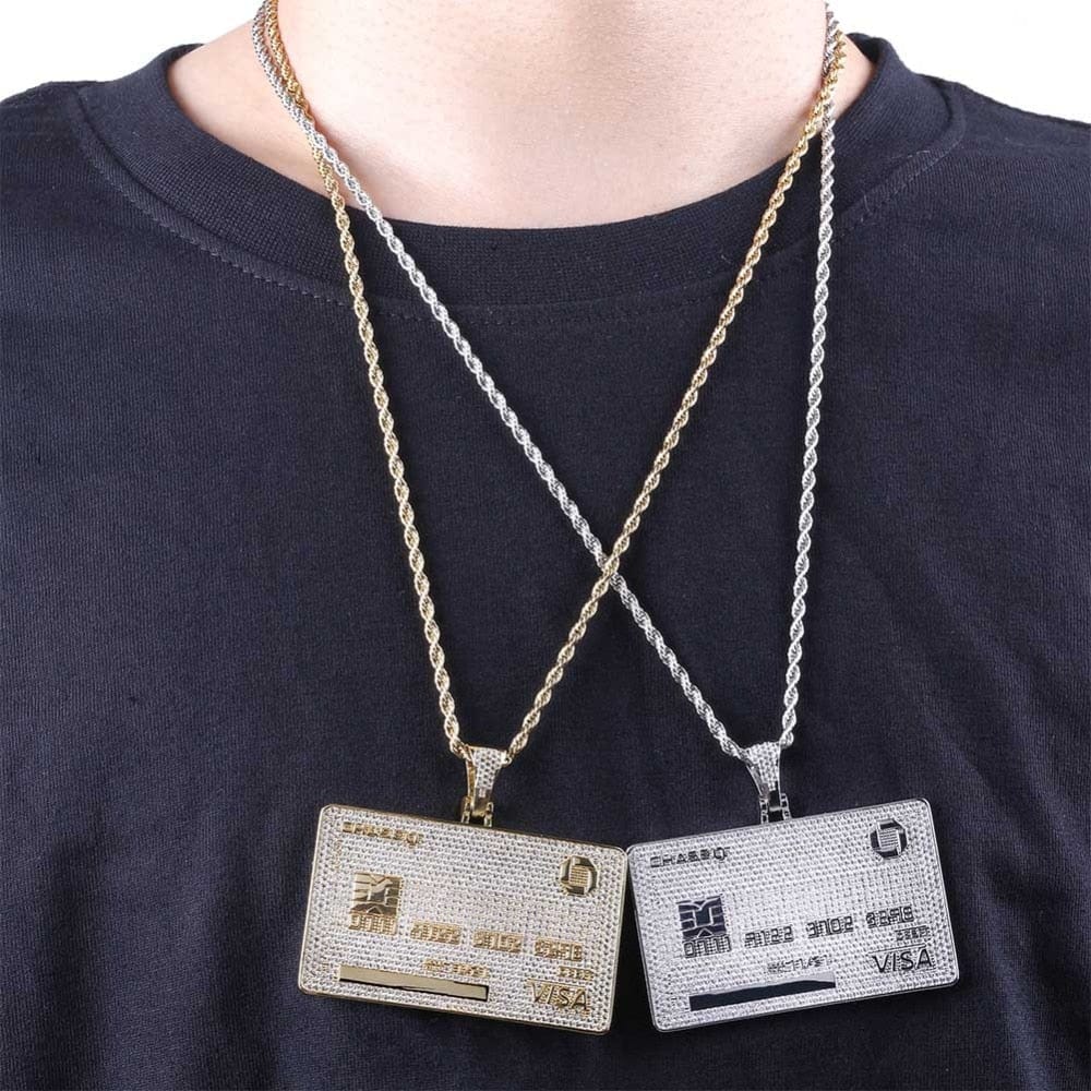 VVS Jewelry hip hop jewelry Icy Custom Credit Card Name Pendant Chain