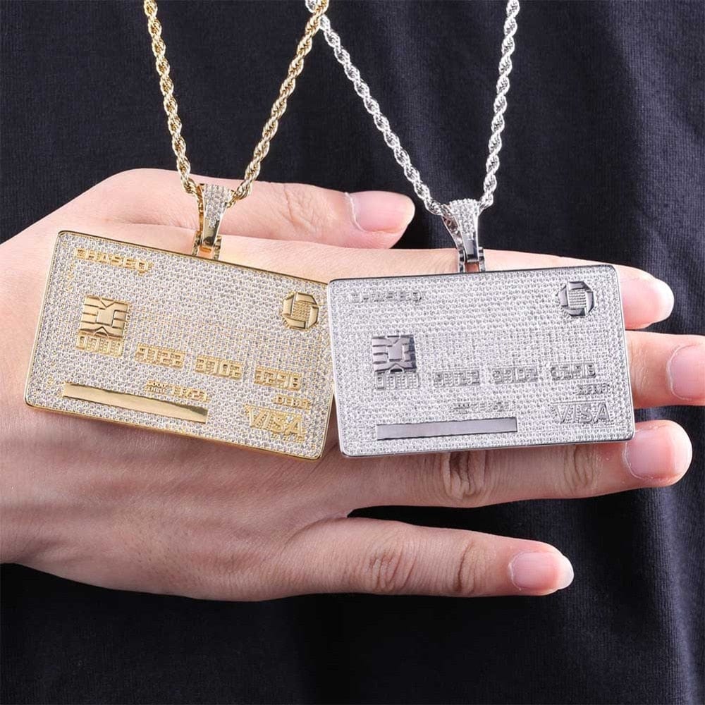 VVS Jewelry hip hop jewelry Icy Custom Credit Card Name Pendant Chain