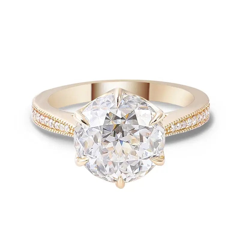 VVS Jewelry hip hop jewelry Moissanite Solid Gold VVS Moissanite Engagement Ring