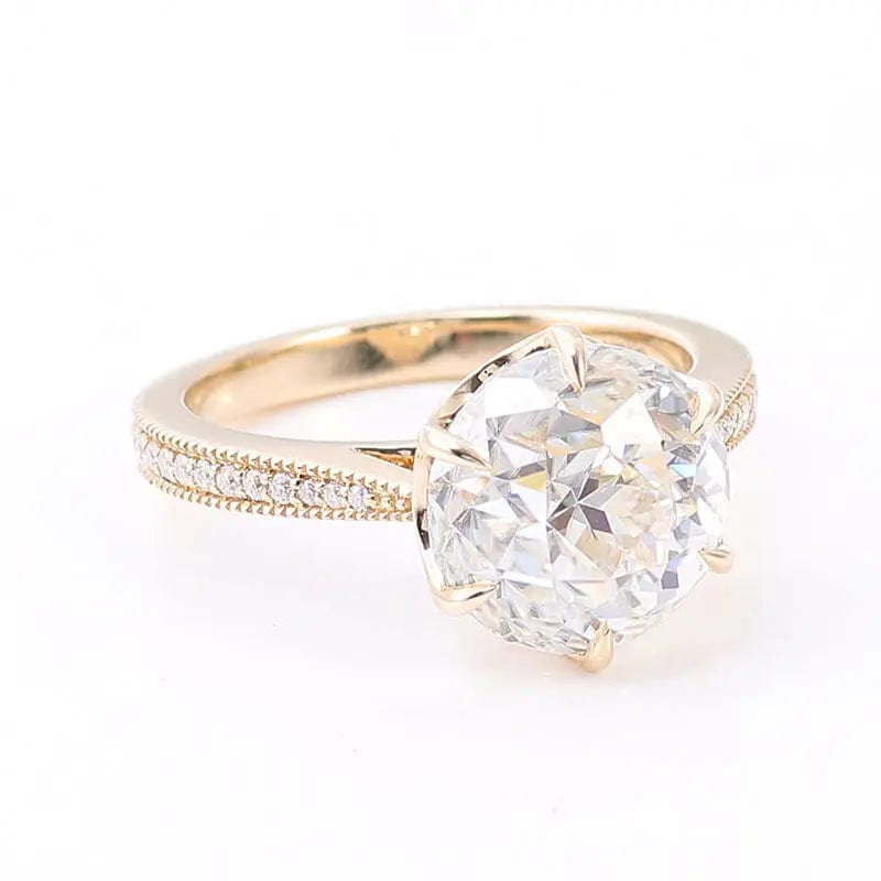 VVS Jewelry hip hop jewelry Moissanite Solid Gold VVS Moissanite Engagement Ring