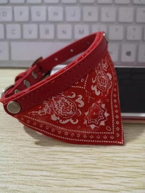 VVS Jewelry hip hop jewelry Red / M Custom Dog/Cat Collar Bandana