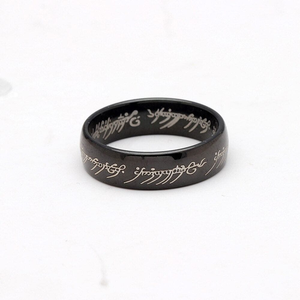 VVS Jewelry hip hop jewelry Rings LOTR One Ring Gold Plated Tungsten Carbide Ring Replica