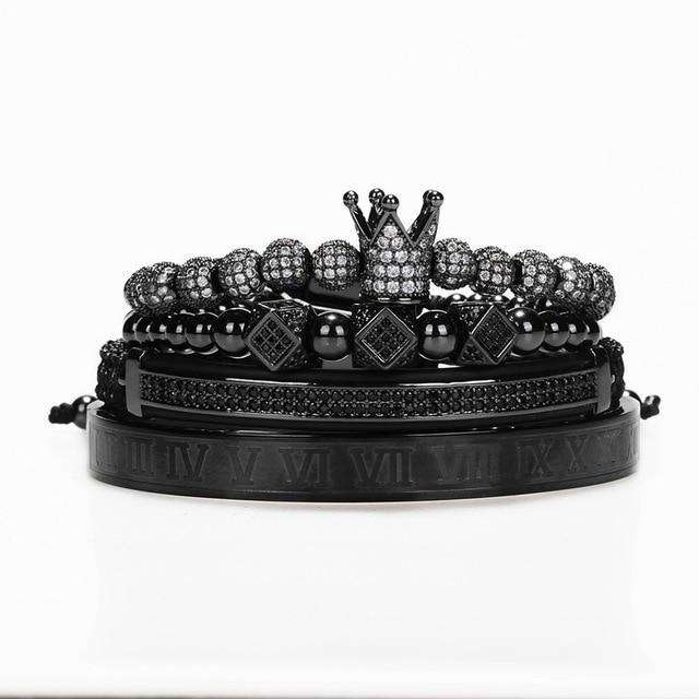 VVS Jewelry hip hop jewelry Royalty Bracelet Set + FREE Roman Bangle Today Only