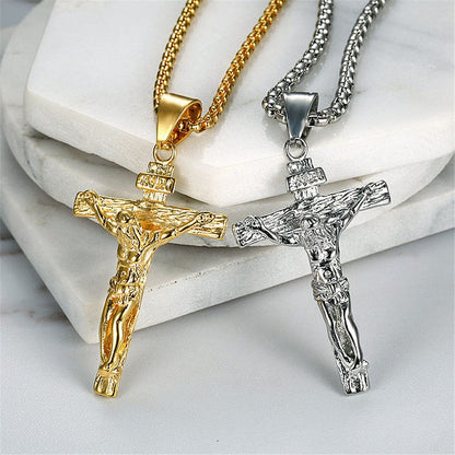 VVS Jewelry hip hop jewelry Stainless Steel INRI Crucifix Pendant Chain