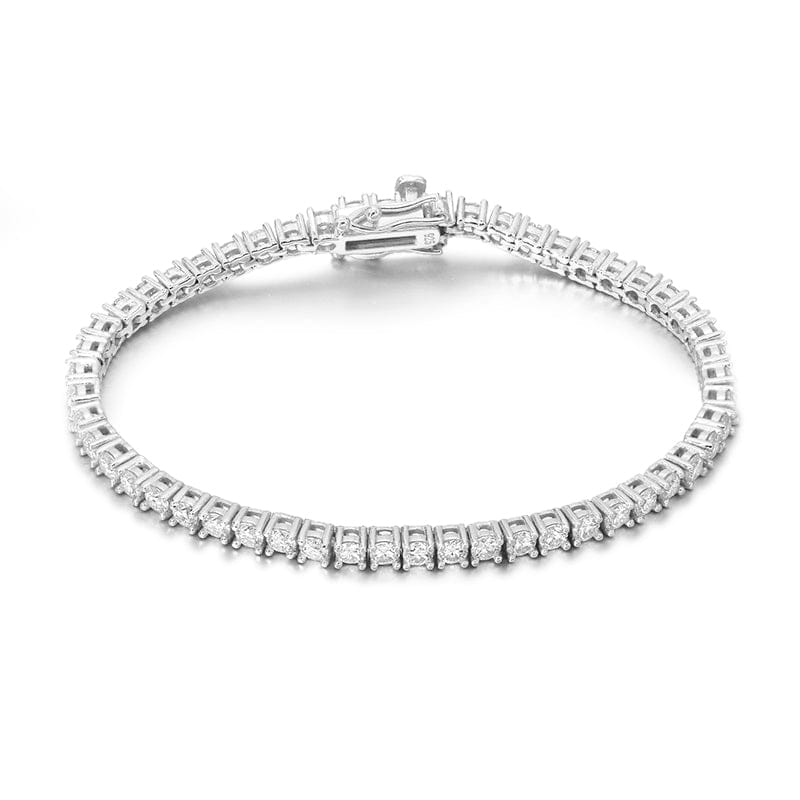 VVS Jewelry hip hop jewelry VVS Jewelry 925 Sterling Silver VVS1 Moissanite Diamond 4mm Tennis Bracelet