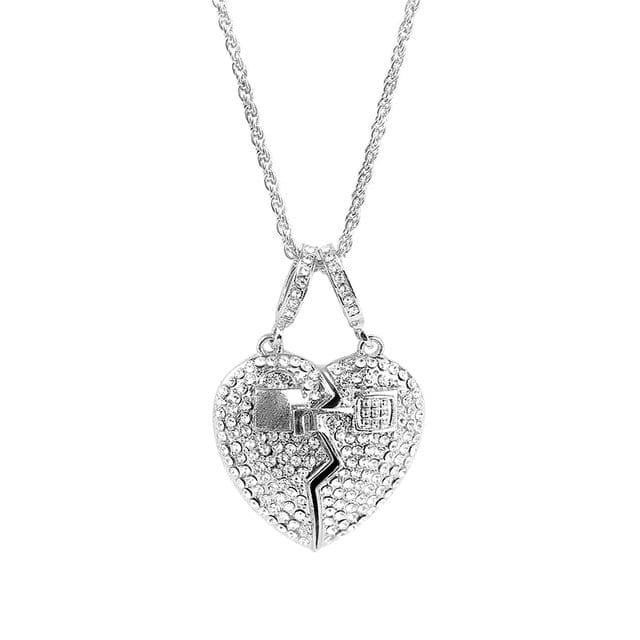 VVS Jewelry hip hop jewelry VVS Jewelry Broken Heart Pendant