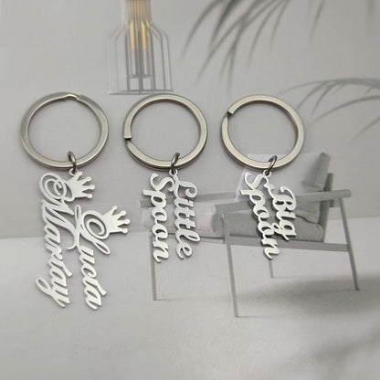 VVS Jewelry hip hop jewelry VVS Jewelry Custom Cursive Name Keychain