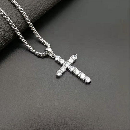 VVS Jewelry hip hop jewelry VVS Jewelry CZ Iced Diamond Cross