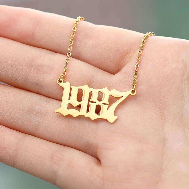 VVS Jewelry hip hop jewelry VVS Jewelry FREE Birth Year Necklace