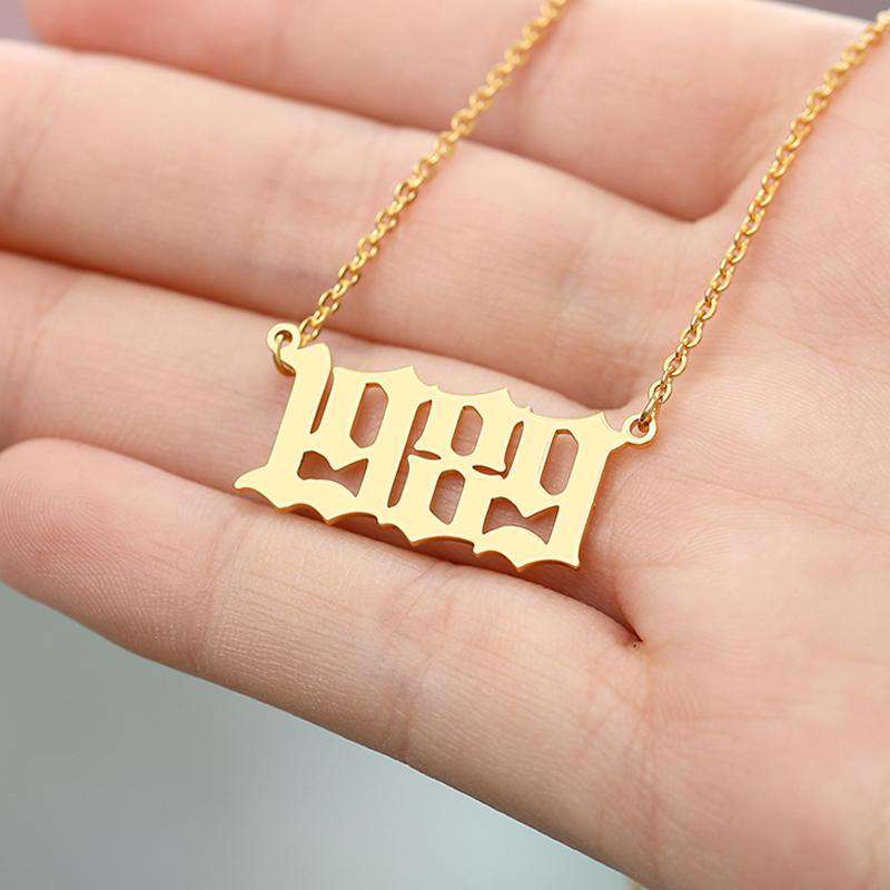 VVS Jewelry hip hop jewelry VVS Jewelry FREE Birth Year Necklace