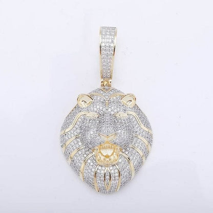 VVS Jewelry hip hop jewelry VVS Jewelry Fully Iced Lion's Head Chain