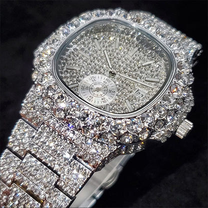 VVS Jewelry hip hop jewelry Watch VVS Jewelry Chronograph Shine Iced out Watch