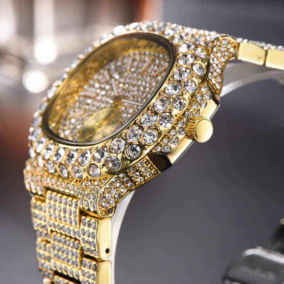 VVS Jewelry hip hop jewelry Watch VVS Jewelry Chronograph Shine Iced out Watch