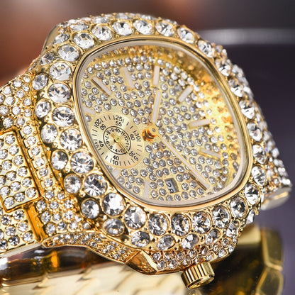 VVS Jewelry hip hop jewelry Watch VVS Jewelry Chronograph Shine Iced out Watch