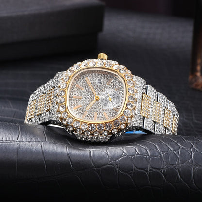 VVS Jewelry hip hop jewelry Watch VVS Jewelry Chronograph Shine Iced out Watch