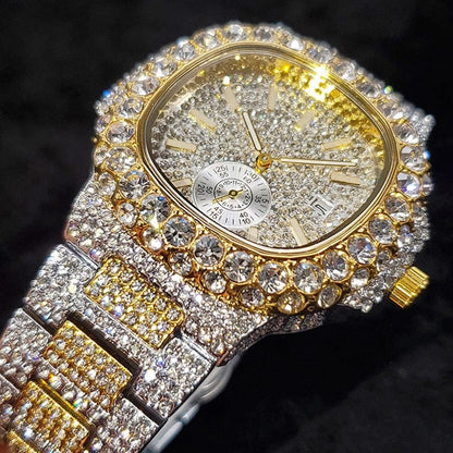 VVS Jewelry hip hop jewelry Watch VVS Jewelry Chronograph Shine Iced out Watch