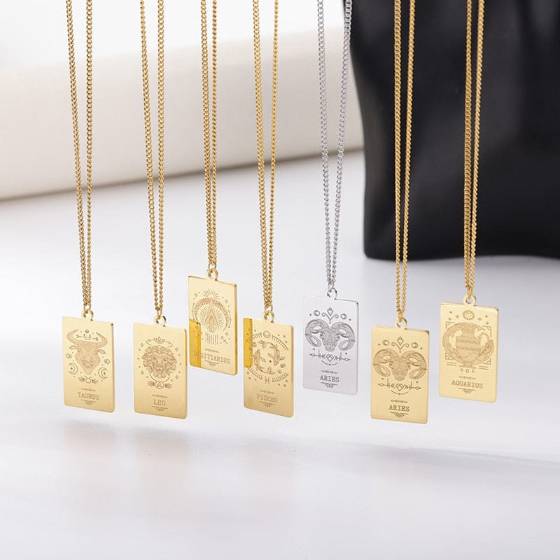 VVS Jewelry hip hop jewelry Zodiac Sign Pendant Chain